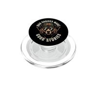 Bad Choices Make Good Stories - Oso de Campamento Novedad para Acampar PopSockets PopGrip para MagSafe