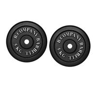 Bad Company 4250420301751 - Discos de pesas en hierro colado (2 unidades, 5 kg cada uno, 10 kg en total, 30-31 mm)