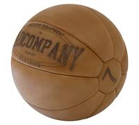 BAD Company - Balón Medicinal (Piel, 10 Niveles de Peso, 1-10 kg), Color marrón Claro o Negro