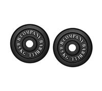Bad Company - Pesas de Disco Discos Gimnasio para 1 kg (2x0,5 kg, 30/31 mm, hierro fundido)