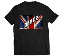 Bad Company Rock Band T-Shirt Can't Get Enough Movin' On Desolation AngelsBlackXL
