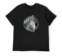 Bad Company Run with Pack Howling Wolf Concert Tour Hard Rock Band Unisex 100% Cotton Short-Sleeve T-Shirts Black XL