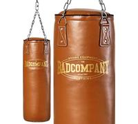 Bad Company Saco de boxeo retro, saco de boxeo sin relleno, incluye cadena de acero Heavy Duty de cuatro sujeciones - 180 x 35 cm