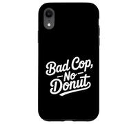Bad Cop No Donut Divertido Retro Policía Humor Carcasa para iPhone XR