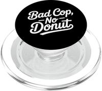 Bad Cop No Donut Divertido Retro Policía Humor PopSockets PopGrip para MagSafe