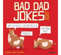 Bad Dad Jokes 2027 7 X 7 Mini Wall Calendar