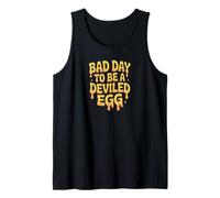 Bad Day To Be A Deviled Egg Funny Picnic Food Design LOL Wow Camiseta sin Mangas