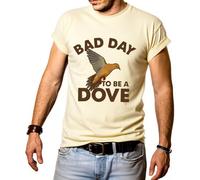 Bad Day to Be A Dove - Camiseta para hombre, diseño de paloma, Amarillo cremoso, XL