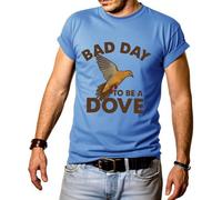 Bad Day to Be A Dove - Camiseta para hombre, diseño de paloma, Azul (carolina blue), XXL