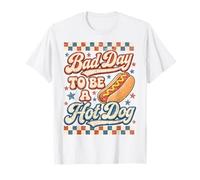 Bad Day To Be A Hot Dog Funny BBQ 4th of July Camiseta