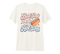 Bad Day To Be A Hot Dog Funny BBQ 4th of July Camiseta Premium