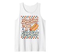 Bad Day To Be A Hot Dog Funny BBQ 4th of July Camiseta sin Mangas