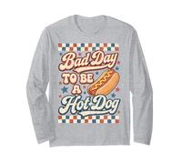 Bad Day To Be A Hot Dog Funny BBQ 4th of July Manga Larga
