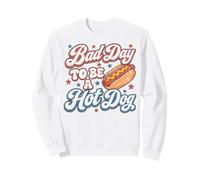 Bad Day To Be A Hot Dog Funny BBQ 4th of July Sudadera