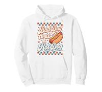 Bad Day To Be A Hot Dog Funny BBQ 4th of July Sudadera con Capucha