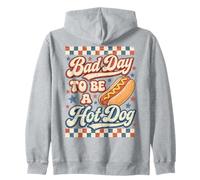 Bad Day To Be A Hot Dog Funny BBQ 4th of July Sudadera con Capucha