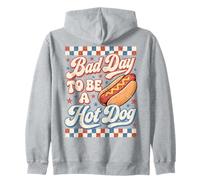 Bad Day To Be A Hot Dog Funny BBQ 4th of July Sudadera con Capucha