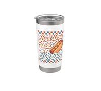 Bad Day To Be A Hot Dog Funny BBQ 4th of July Vaso térmico de acero inoxidable de doble pared