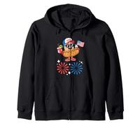 Bad Day to Be a Hot Dogs BBQ Fun Food Lovers 4 de Julio Sudadera con Capucha