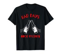 Bad Days - Good Friends (Gráfico de Cerveza) Camiseta