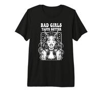 Bad Girls Taste Better Funny Adult Humor Tattoos Camiseta Premium