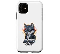Bad Guy Wolf Cool Gafas de sol Attitude Carcasa para iPhone 11