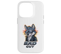 Bad Guy Wolf Cool Gafas de sol Attitude Carcasa para iPhone 14 Pro