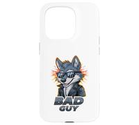 Bad Guy Wolf Cool Gafas de sol Attitude Carcasa para iPhone 15 Pro