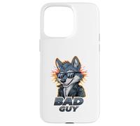 Bad Guy Wolf Cool Gafas de sol Attitude Carcasa para iPhone 15 Pro Max