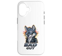 Bad Guy Wolf Cool Gafas de sol Attitude Carcasa para iPhone 16