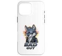 Bad Guy Wolf Cool Gafas de sol Attitude Carcasa para iPhone 16 Pro Max