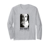 Bad Habits Monja - Estética Nerviosa Streetwear Manga Larga