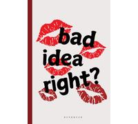 BAD IDEA RIGHT? Notebook: 6 x 9 Inch Notebook Diary with 140 blank linked pages fan Journal for Music Artists... Red and Beige Kiss Popstar aesthetic