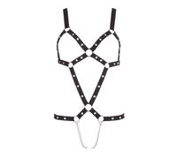 Bad Kitty - Body con tachuelas negro (S-L)