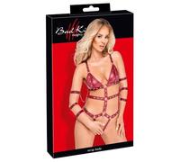 Bad Kitty Body con correa roja M