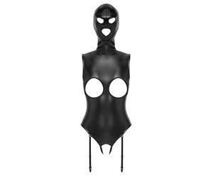 Bad Kitty Body y máscara para Mujer, Color Negro, Talla S