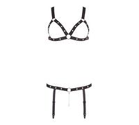Bad Kitty correa Bikini, negro, pequeño/grande