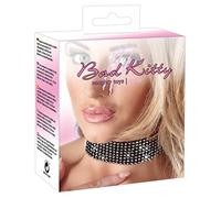 Bad Kitty - Collar negro con diamantes