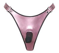 Bad Kitty String+Dildo S/M Cuerda+consolador, Rosa metálico, Mujeres