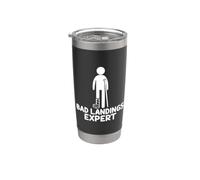 Bad Landings Expert Huesos Rotos Vaso térmico de acero inoxidable de doble pared