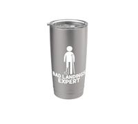 Bad Landings Expert Huesos Rotos Vaso térmico de acero inoxidable de doble pared