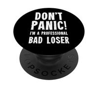 Bad Loser - Funny Gamer Rage Quit PopSockets PopGrip Adhesivo