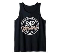Bad Mom Club Funny Proud Member Leopard Mom Mother Day tee Camiseta sin Mangas