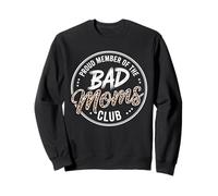 Bad Mom Club Funny Proud Member Leopard Mom Mother Day tee Sudadera