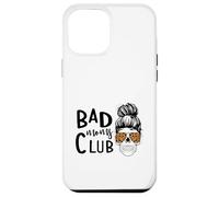 Bad Moms Club Skull Funny Dicho Día de la Madre Carcasa para iPhone 12 Pro MAX