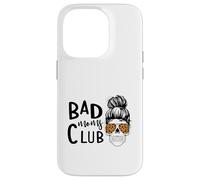 Bad Moms Club Skull Funny Dicho Día de la Madre Carcasa para iPhone 14 Pro