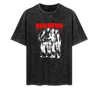 Bad News Unisex T-Shirt Printed tee Black Mens Top Shirt M