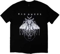 Bad Omens Camiseta de Manga Corta con Cuello Redondo para Mujer y Hombre,Black2,XS