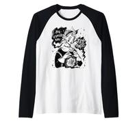 Bad Omens Funny Goth - Cristales para Mujer Camiseta Manga Raglan