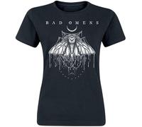 Bad Omens Moth Mujer Camiseta Negro 100% algodón Regular